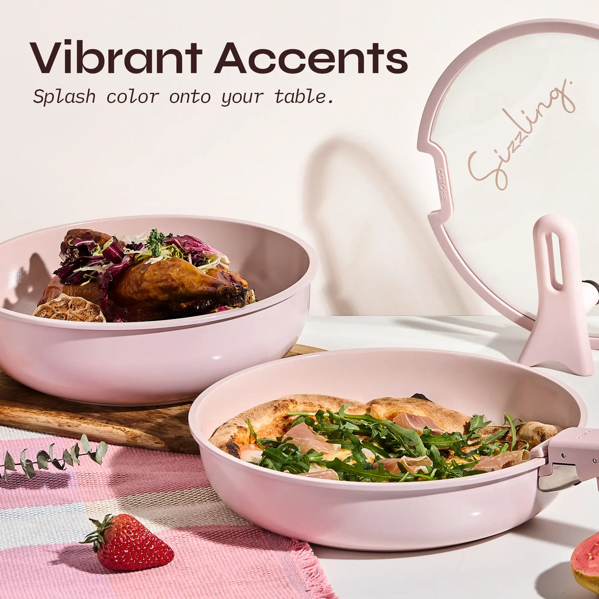 20Pcs Ceramic Cookware Set Stand-Up Lid with Detachable Handle Set, Non Stick Pots and Pans Set Non Toxic, PFAS Free