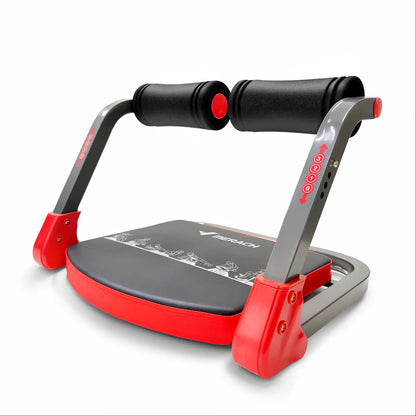 Sit-Up Exercise Equipment, 3-Level Adjustable Ab Crunch Machine Roll-up Machine, Core Trainer for Body Shaping & Muscle Building