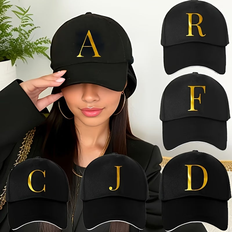 Unisex Letter Print Baseball Cap, Adjustable Breathable Quick Dry Hip Hop Outdoor Travel Dad Hat