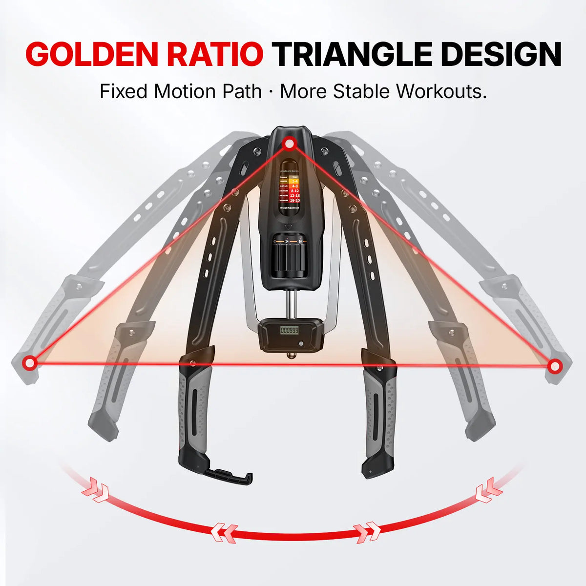 Adjustable Hydraulic Arm Trainer | 22-440lbs Foldable
