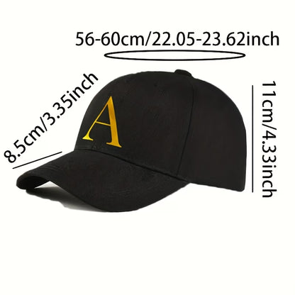 Unisex Letter Print Baseball Cap, Adjustable Breathable Quick Dry Hip Hop Outdoor Travel Dad Hat